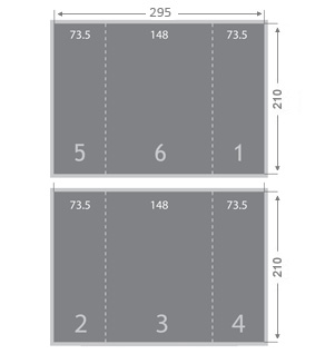 Dpliant 2 plis fentre 148x210